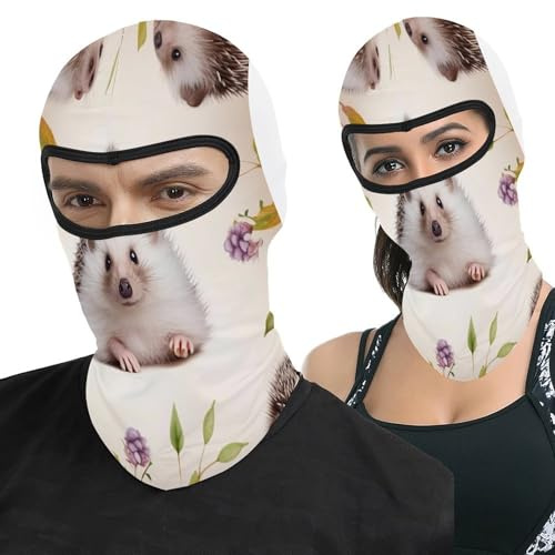 Balaclava Face Mask Ski Mask Cute Baby Hedgehog Head Mask Full Face Cover Men Women Outdoor Cycling Cap