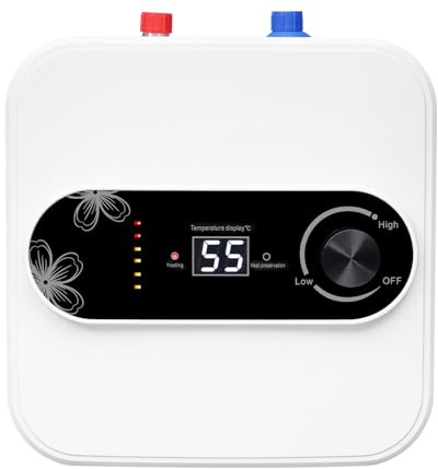 Calentador de agua instantáneo, tanque de 8L, calentador de agua de 1500W, calentador pequeño para fregaderos de cocina, baño y lavabos