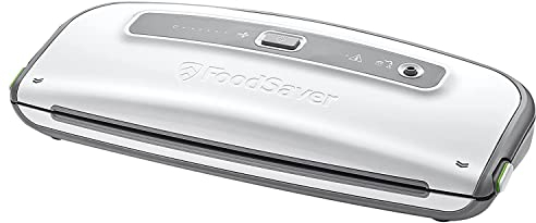 FoodSaver FFS014X-01 Envasadora al vacío, 140 W, Acero Inoxidable, Blanco