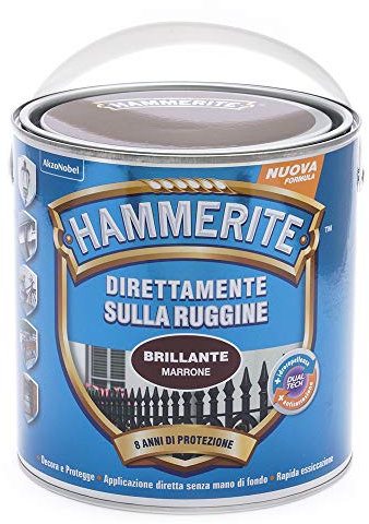 Hammerite Direttamente Sulla Ruggine Brillante Marrone 2.5 l