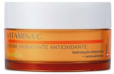 O Boticário Botik Crema Hidratante Facial Vitamina C Antioxidante Hidratación intensa con Efecto mate Piel Iluminada Textura Uniforme 45g