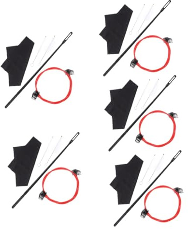 ibasenice 5sätze Für Trompete Teiliges Kit Mit Reinigungsbürsten Reinigungsstab Und Mikrofasertuch Professionelles Zubehör Für Blechblasinstrumente Für Musiker Und Instrumentenpflege