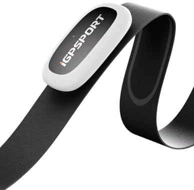iGPSPORT HR50 Herzfrequenzmesser, Wasserdicht Brustgurt Pulsmesser Bluetooth ANT+ für Radfahren Laufen Joggen Yoga Fitness