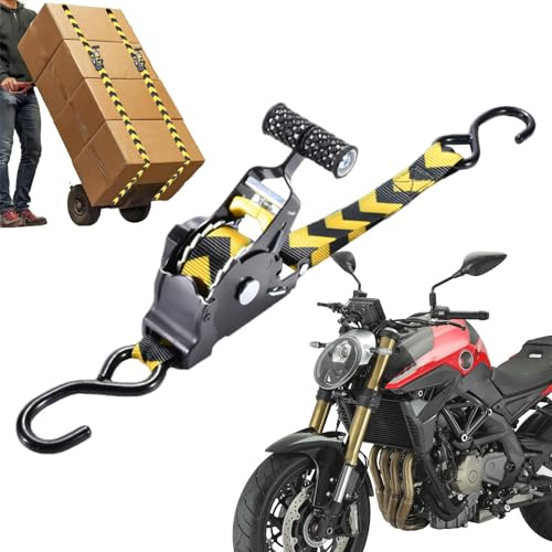 Cintas De Amarre Con Trinquete, Correas Retráctiles Automáticas de Alta Resistencia para Vehículos, Hebilla Retráctil Con Seguro, Cuerda Resistente Accesorios Para Vehículos Autocaravana Moto Remolque