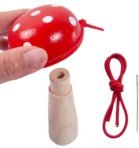 Seta de zurcir de costura – Herramienta de reparación de madera con almacenamiento de agujas, soporte para banda elástica | Ayuda para coser a mano para calcetines, sombreros, pantalones, suéteres, pr