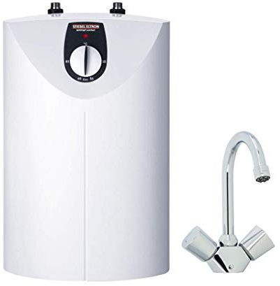 STIEBEL ELTRON druckloser Kleinspeicher SNU 5 SL + WST-W Armatur, 5l, Untertischgerät, Antitropf- und Thermostop-Funktion, mit Stekcer 230V, 2 kW, 221120