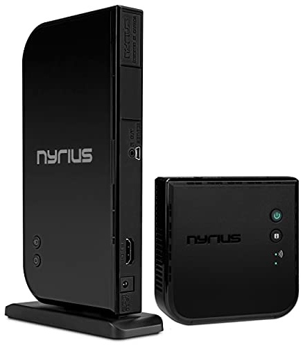 Nyrius Aries Home HDMI Digital Wireless Transmitter & Receiver for HD 1080p Video Streaming, Cable Box, Satellite, Bluray, DVD, PS3, PS4, Laptops, PC (NAVS500)