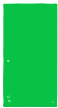 Donau Lote de 100 separadores, color verde, 1/3, A4, cartón reciclado de 190 g/m², 4 perforadas, 23,5 x 10,5 cm, perforadas, divisores, carpetas, divisores índices