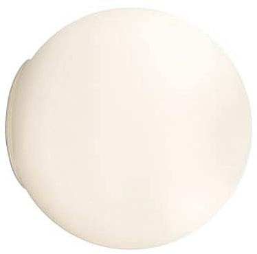 Artemide- Dioscuri Deckenleuchte/Wandleuchte Ø14cm. Kugellampe aus mundgeblasenem geätztem Glas. Made in Italy, Weiß