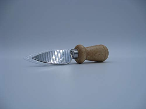 Coltello per Parmigiano Reggiano in Acciaio Inox con Manico in Legno, 1 pezzo neutro
