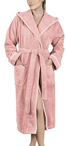 LAYNENBURG Peignoir Femme Polaire Robe de Chambre Femme Polaire avec Capuche - coton Douce S-XXXL - Chaud, Confortable & Cosy pour l'Hiver et l'été