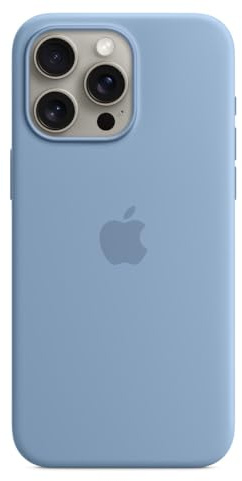 Apple iPhone 15 Pro Max Silicone Case with MagSafe - Winter Blue ​​​​​​​