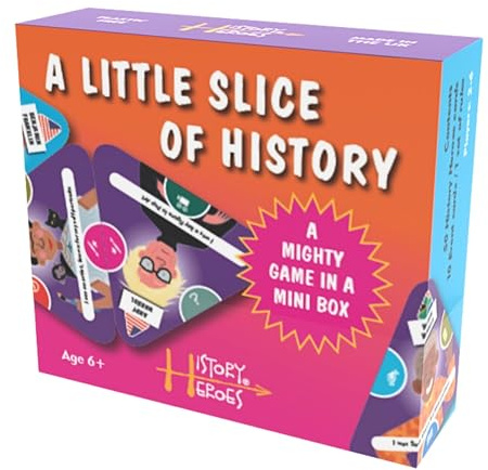 History Heroes' A Little Slice of History Card Game - The fantastic, fun family game for boys, girls and adults for all ages - brilliant pocket-sized game to play anywhere anytime!