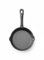 HENDI Sartén de hierro fundido, con 2 picos vertedores, sartén de freír asar grill barbecue, apto para horno, cocina de gas, inducción, eléctrica, vitrocerámica, mango: 120mm, ø165x(H) 35mm