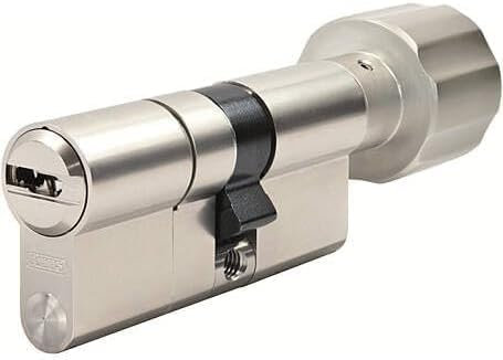 Cylindre à bouton pour ABUS Bravus.2500 MX technologie magnétique avec carte de sécurité et 3 clés de sécurité avec fonction de danger (30/30)