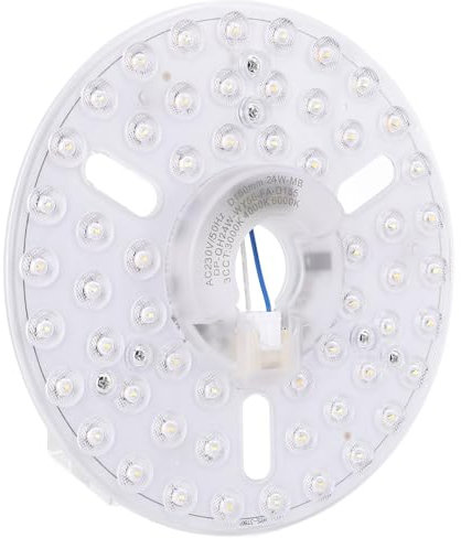 SENECESLI Panel de Reemplazo de Luz del Ventilador de Techo, Kit de Luz del Ventilador de Techo LED Magnético 6.3in Super Bright 3CCT para el Hogar (230V)