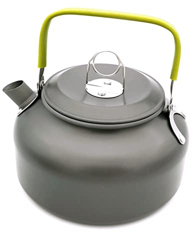 800mL leggero lega di alluminio portatile campeggio acqua bollitore con Mesh Bag per avventure e viaggi