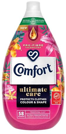 CALIZ GREAT PRICES WHEN YOU SHOP WITH US! Fabric Conditioner Ultimate Care Tropical Lily 58 Washes 870Ml (Pack of 2)