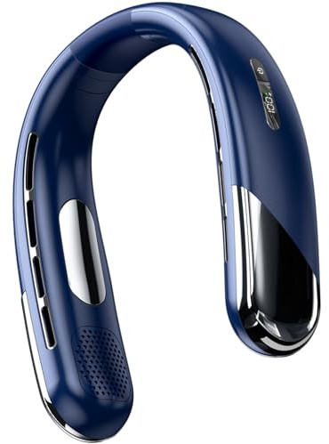 OSNIYAW Ventola di raffreddamento sicura ed efficiente Display digitale leggero Colli appesi USB Ricaricabile Condizionatori d'aria indossabili Colli Raffreddamento