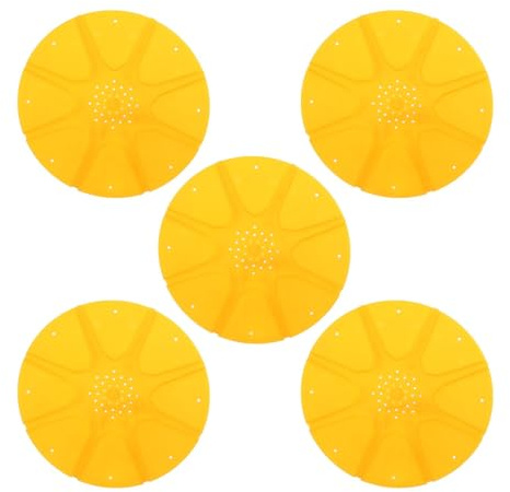 DEEPCRAFF Lot de 5 disques en plastique à 8 voies pour équipement d'apiculture, ruche, récolte de miel et transfert d'abeilles
