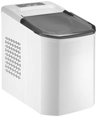 Bärbar ismaskin for bänkskiva, helautomatisk ätbar isbitsmaskin for hemmabar, kontor för Hem/Kök/Kontor(Gray)