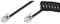 Goobay 68003 Cavo a spirale per cornetta telefonica; da spina RJ10 (4P4C) a spina RJ10 (4P4C); nero; 7 metri
