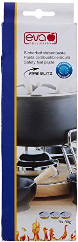 Kaufgut S.P.A. Lot de 3 Pâtes combustibles Fireblitz de 80 g gris