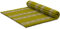 livasia Rollmatte XXL breit Doppelbett - 200x145x4,5cm - Gästebett Gästematratze 2 Personen mit Muster, Reisebett für Kofferraum und outdoor, Thaimatte Kapok Garten und Balkon (Grün/Elefanten)