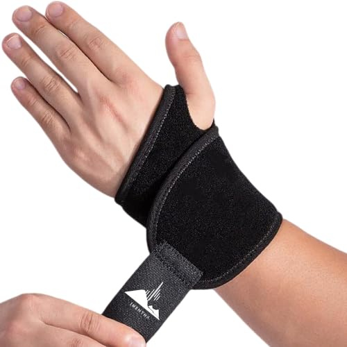 Imentha 2 Pack Wrist Braces - Wrist Wraps for Carpal Tunnel, Arthritis, and Tendinitis Pain Relief - Fits Both Right and Left Hands - Compression and Support for Fitness Enthusiasts