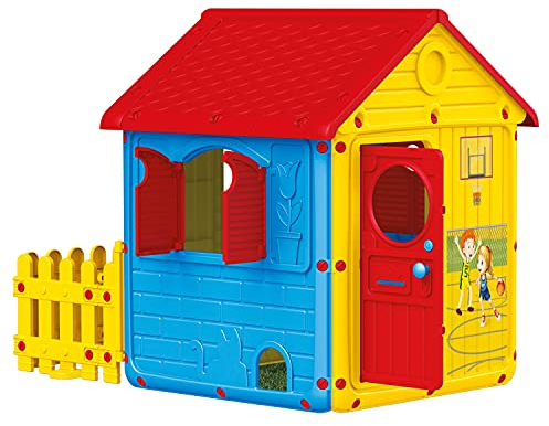 Dolu My First House with Fence Outdoor Playhouse