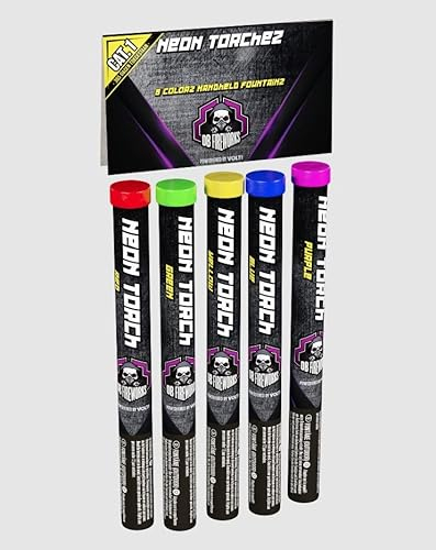 vama Lesli farbige Handfontänen in 5 Farben mit Verwandlung zu Goldfunken für Hochzeit Geburtstag Party tierfreundlich Jugendfeuerwerk Silvester Feuerwerk Jugendfrei