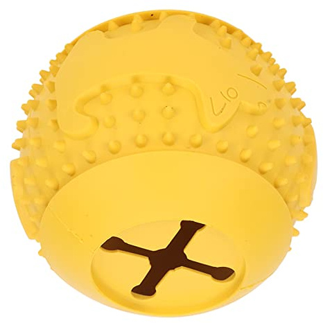 Pelota de Juguete para Tratar Perros, Rompecabezas de Goma, Bola de Comida Interactiva para Fugas de Perros, Caja Fuerte para Interiores para Perros de Compañía
