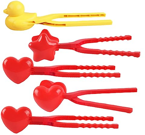 Gogogmee 5stücke Teiliges -Maker Clips Für Mädchen Lustiges Outdoor-Spielzeug Für Schneeballschlachten Und -BAU Kunststoffkonstruktion Leuchtende Farben Für Mädchen Ab Jahren