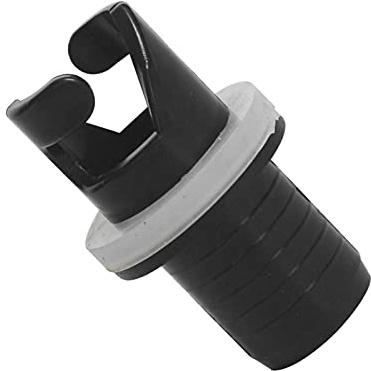 Aizuoni Paddle Board Adapter Für Luftpumpe, Luftpumpenadapter Für Schlauchboote, Schwarzer Luftpumpenadapter Für Flöße, Kanus, Fischerboote, Aufblas-Surfbrett-Ersatz Zubehör
