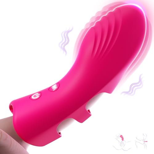 Finger Vibrator Sex Toys for Couples, Nipple Clitoral Precise Stimulator & Insertable G-spot Anal Bullet Vibabrator Adult Toys, 10 Vibrating Quiet Wearable Wand Vibrater Women Sex Toy for Foreplay