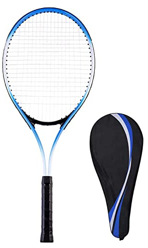 Racchette da Tennis Ricreative Racchetta da Tennis da 27 Pollici con Borsa per il Trasporto per Studenti Adulti (BLUE)