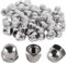 Bikasun 20Pcs Dome Cap Nuts M10 10mm 304 Stainless Steel DIN1587, High Shape A2 V2A Hexagonal Hex Acorn Cap Nuts, For Industry Hardware Etc