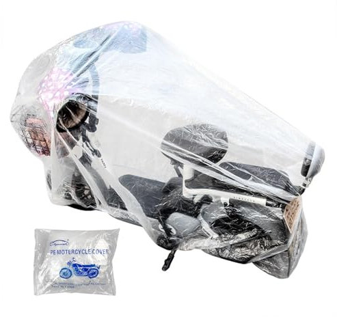 Motorra Bâche de protection pour moto d'hiver, transparente, résistante à la chaleur, coupe-vent et indéchirable, pour toutes les saisons, pour toutes les saisons