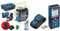 Bosch Professional 12V System Linienlaser GLL 3-80 CG (2x Akku, Ladegerät, grüner Laser, App-Funktion, bis 30 m) und Laser Entfernungsmesser GLM 40 (max. Messbereich 40 m, Flächen-/Volumenberechnung)