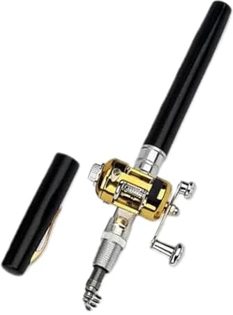 Canne de pêche de poche, taille de poche, taille de voyage télescopique Set Pole Set - Kit d'accessoires combinés de moulinet de canne à pêche pour rivière, réservoir, L