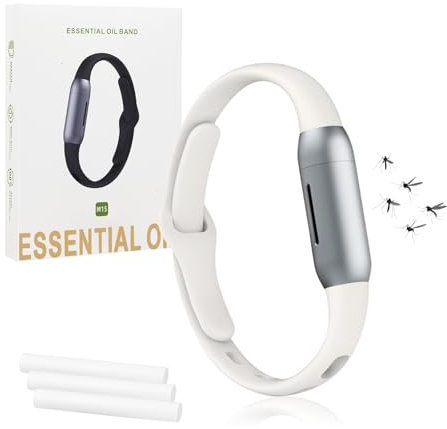 HASAIKA® Braccialetti Antizanzare, Bracciale Repellente per Zanzare con 3 oli essenziali, Braccialetto antizanzare in silicone regolabile per esterni, viaggi, escursioni, giardinaggio