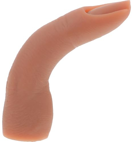 Luxshiny Doigt Pratique Ongle Silicone avec Articulations Flexibles Modèle Main Entraînement Réaliste pour Faux Ongles Acryliques Doigt de Pratique pour Nail Art