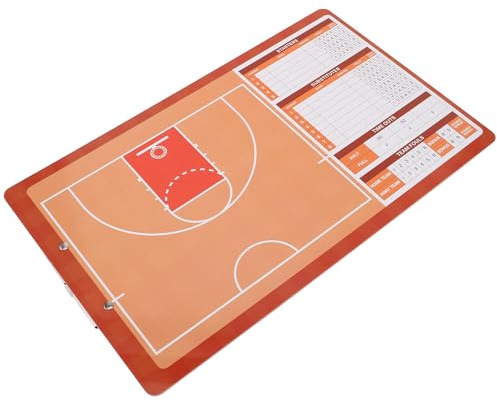 PACKOVE Pizarra de Baloncesto para Entrenadores de Doble Cara, Portátil, Superficie de Borrado en Seco, Tablero Táctico para Entrenamiento y Partidos, Equipo de Práctica Deportiva