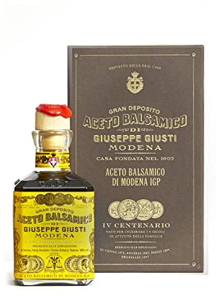 Giusti - Aceto Balsamico di Modena IGP 4 Medaglie d’oro – Cubica 250ml con astuccio