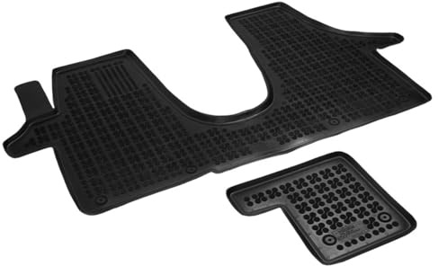 AZUGA Hohe Gummi Fußmatten passend für VW T5/T6/T6.1 Transporter/Multivan/Caravelle ab 4/2003-2023 AZ10300075 Automatten