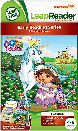 LeapFrog Leapreader Book Nickelodeon Dora The Explorer Saves King Unicorn