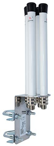 Interline IH-G0607-F2456-V-M – 2,4/5 GHz dubbelband, 4 x 4 MIMO, WLAN rund strålanter/Omni antenn, 6/7dBi, väderbeständig, N-uttag