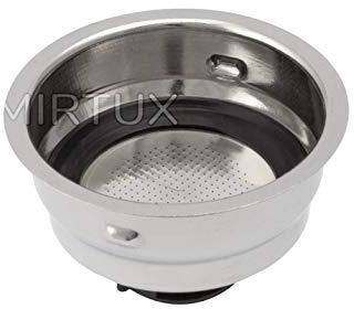MIRTUX Kit 1 Filtro para Cefetera de 2 Tazas Compatible con Delonghi EC, Kenwood ES020 y Whirplool ACEC10 - Recambios de Filtros para Cafeteras - Repuesto de Filtros para Cafetera