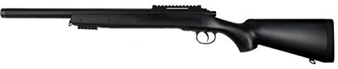 PACK Double Eagle Fucile Softair Sniper Manuale a Molla M52 - Potenza: 1 Joule, Colore:Nero