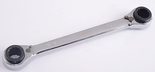TOP-VIGOR 4 in 1 Ratchet Spanner Ring Double Head Box-end Wrench Reversible 4 * 5-6 * 8 mm